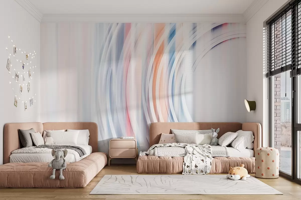 murais de parede Anéis caóticos abstratos w08929v1