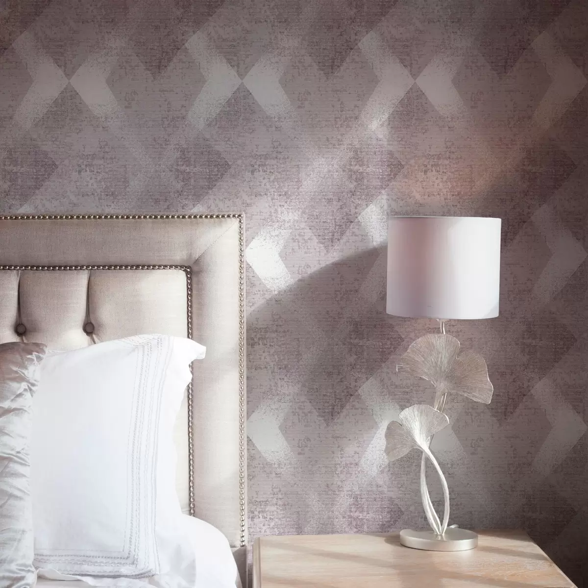 Papel de parede Losangos em cores rosa a00007v1