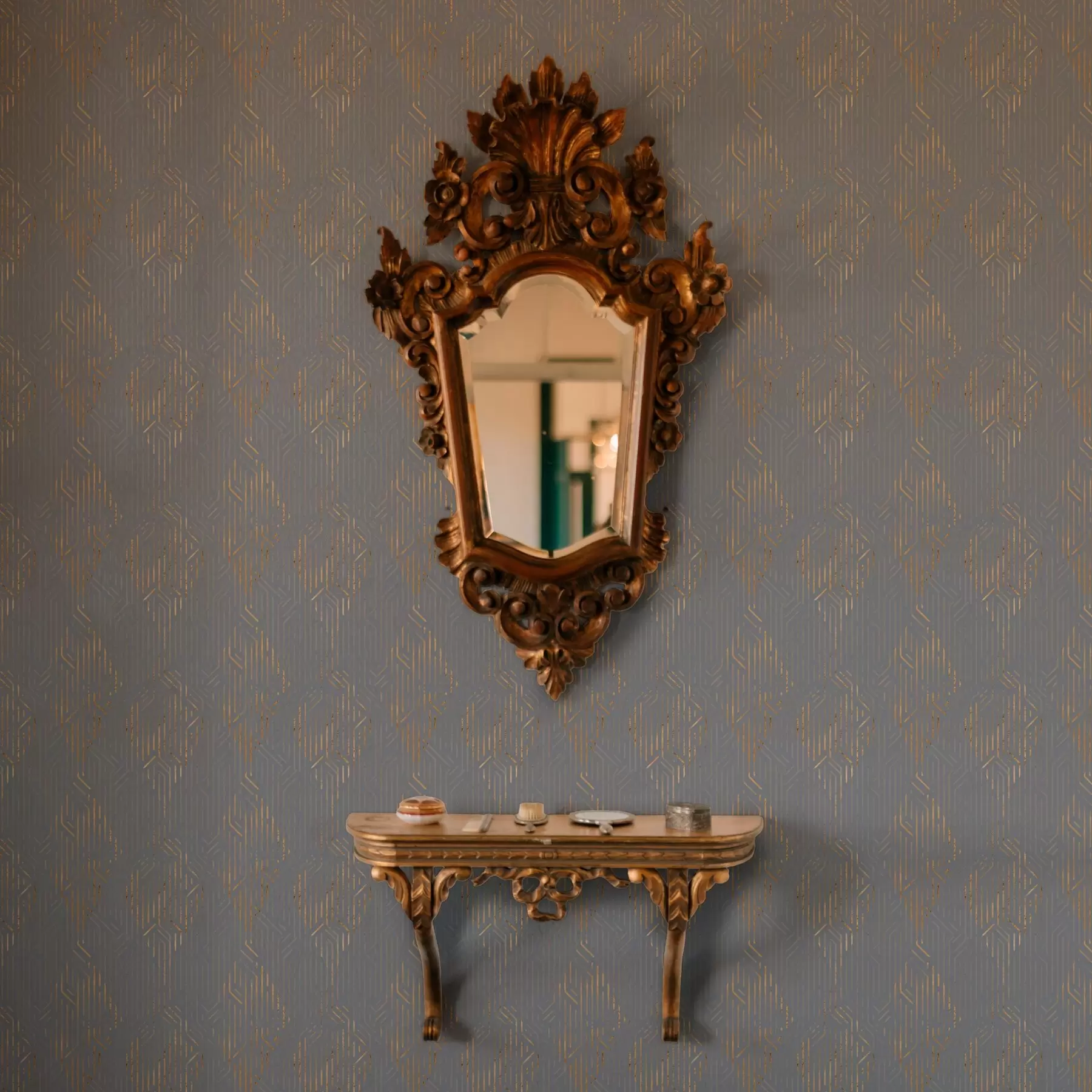 murais de parede Losangos amarelos arranhados a00014