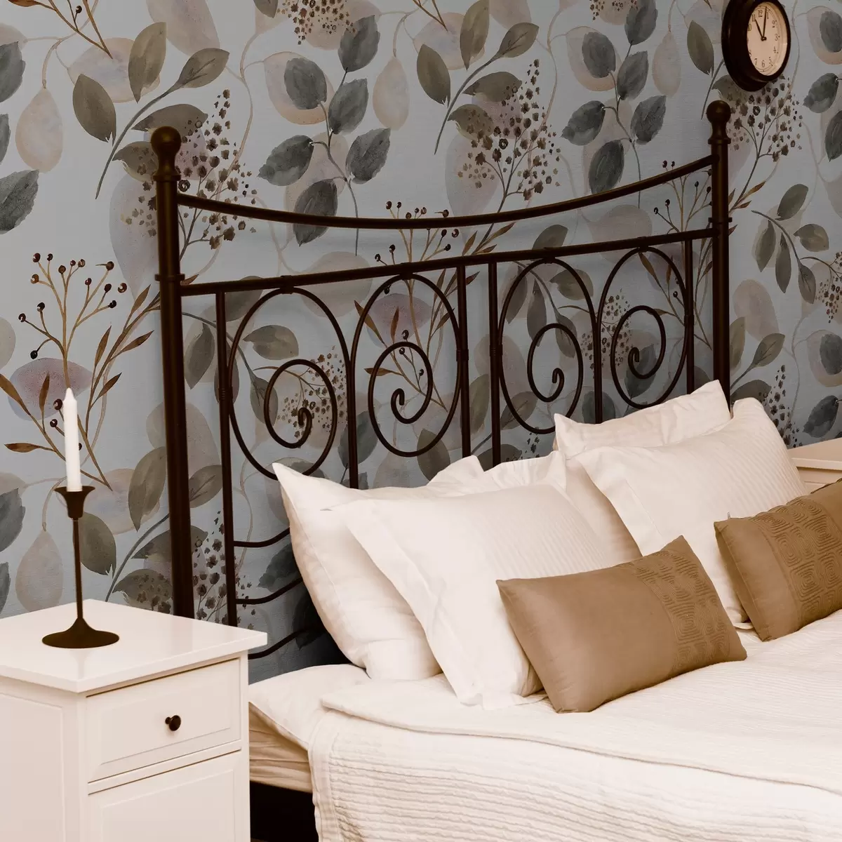 Papel de parede Folhas de outono em estilo aquarela a00048