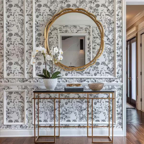 Papel de parede preto e branco