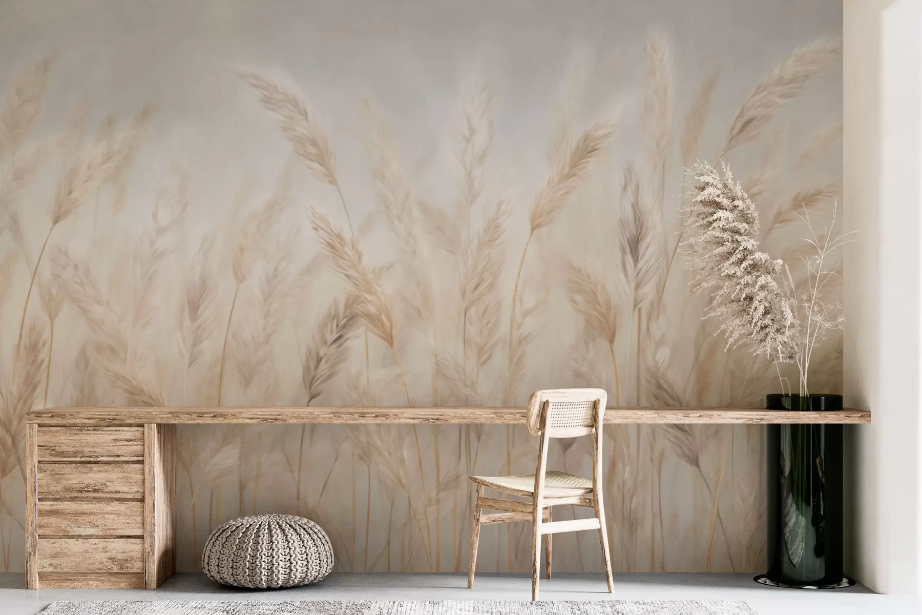 murais de parede Espiguetas contra o céu azul w03530