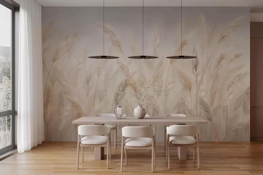 murais de parede Espiguetas contra o céu azul w03530