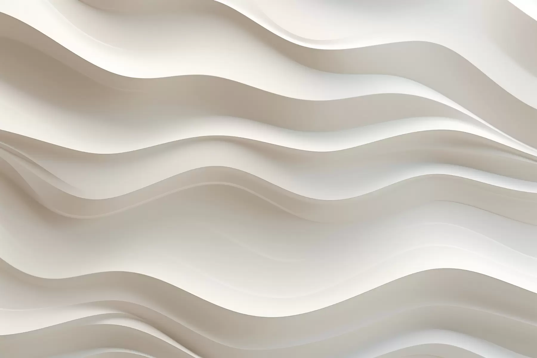 murais de parede ondas brancas e cinzas em 3D w08939