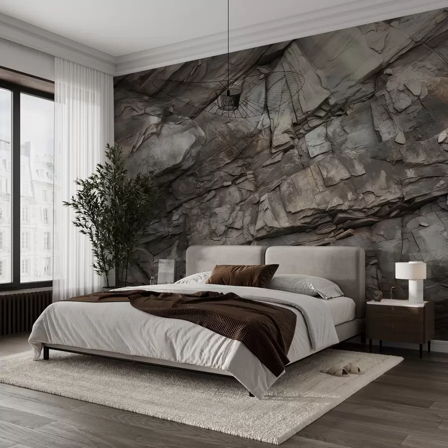 murais de parede Parede de rocha pintada w03554