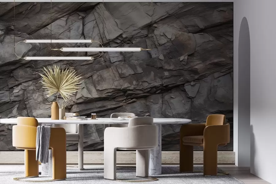 murais de parede Parede de rocha pintada w03554