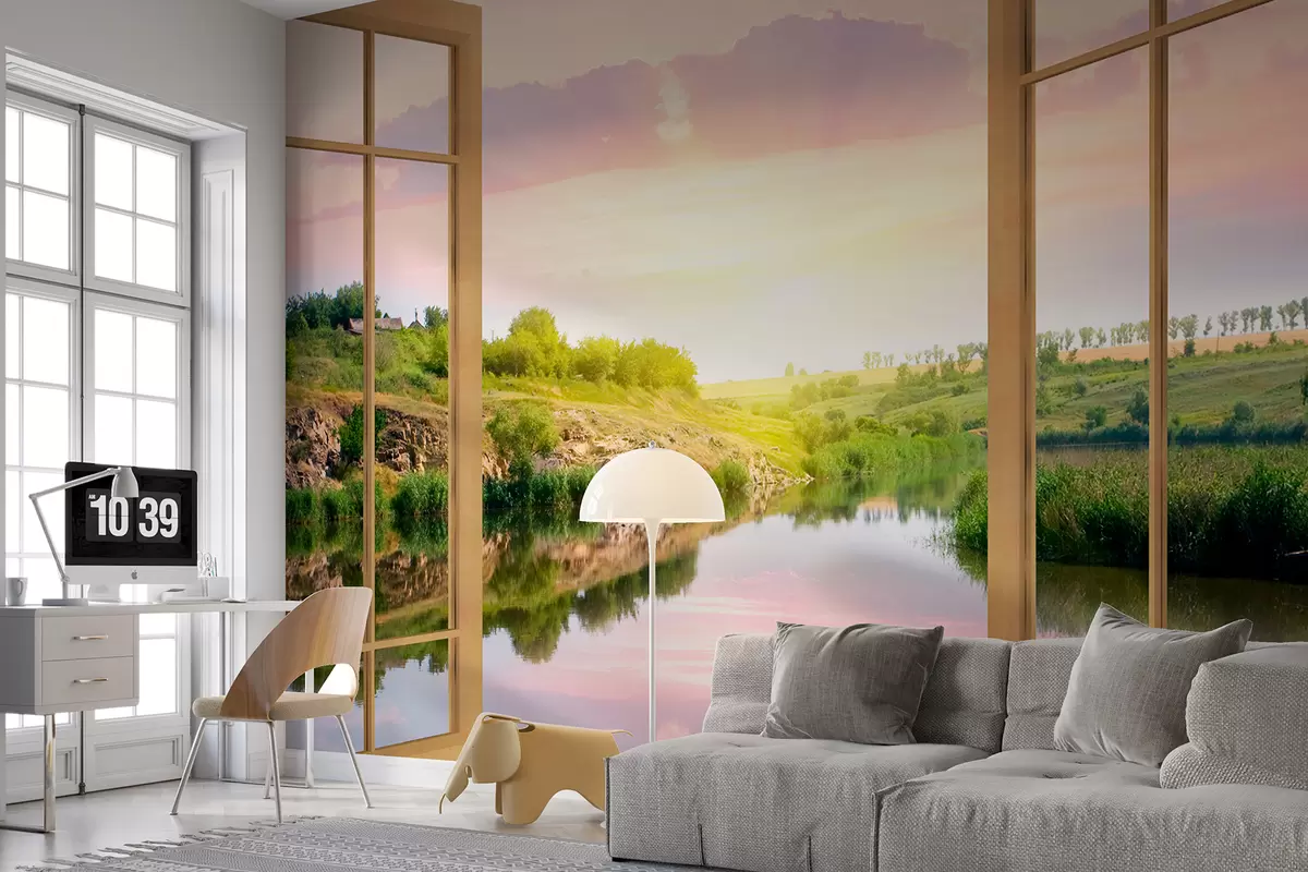 murais de parede Água, nuvem e céu u57052