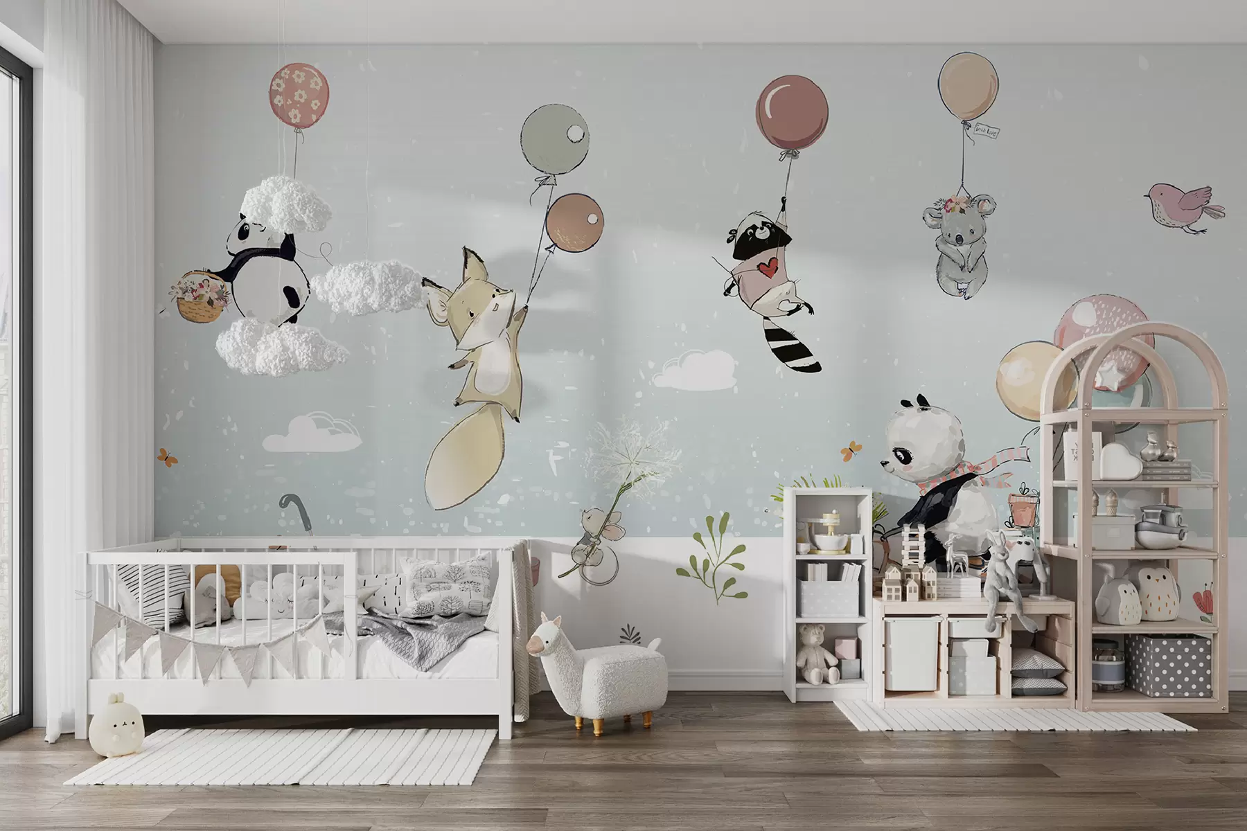 murais de parede Festa para os animais u62013