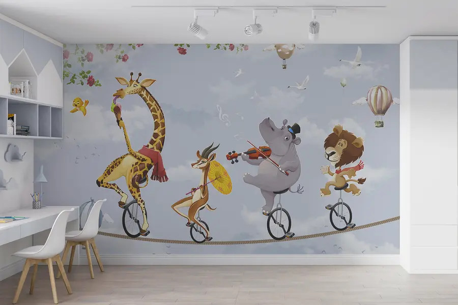 murais de parede Animais - acrobatas de circo u26075