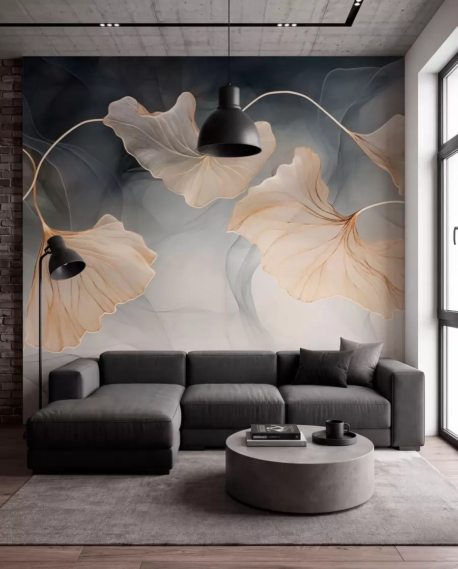murais de parede Imagem abstrata de ginkgo w03511