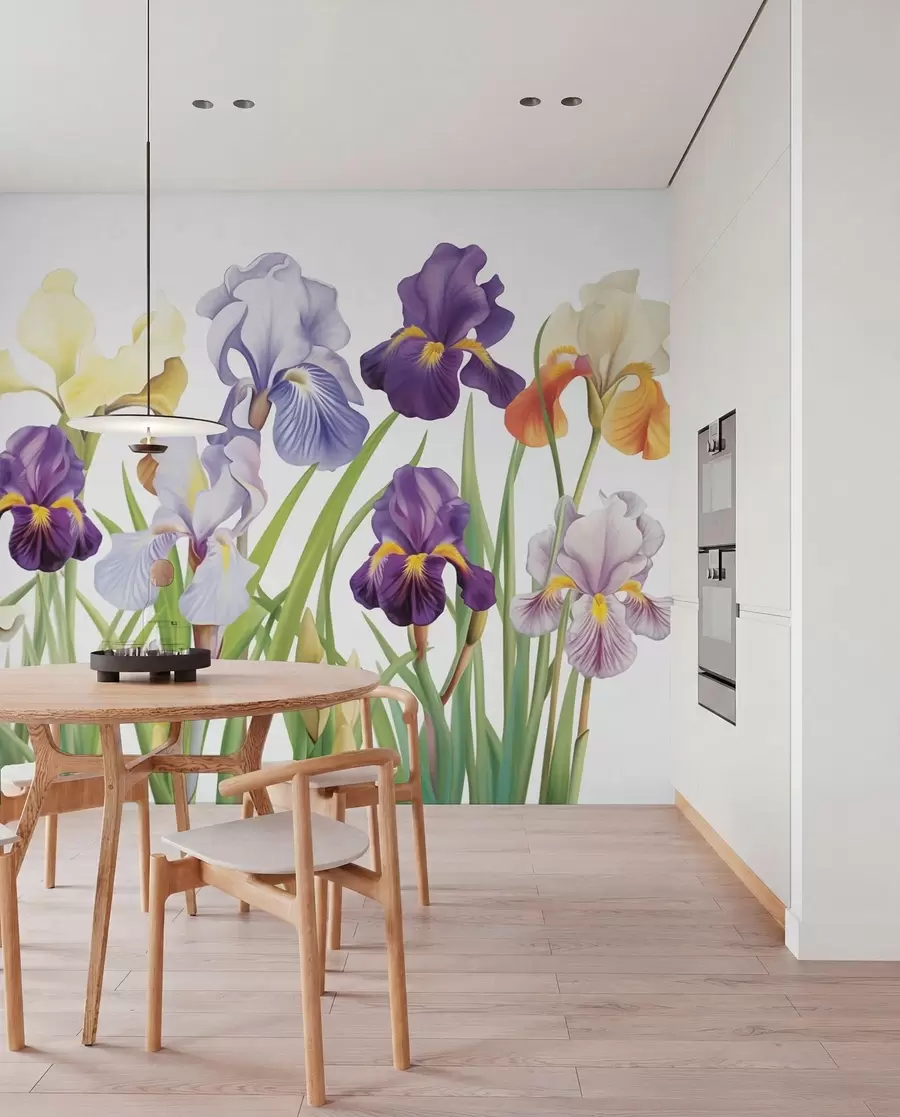 murais de parede Flores de íris w03641