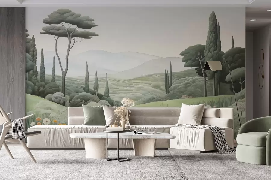 murais de parede Paisagem em aquarela w03659