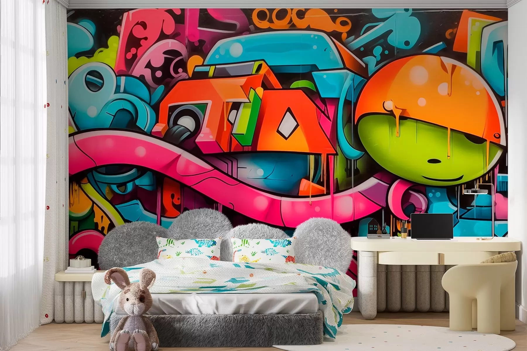 murais de parede Grafite brilhante w03688