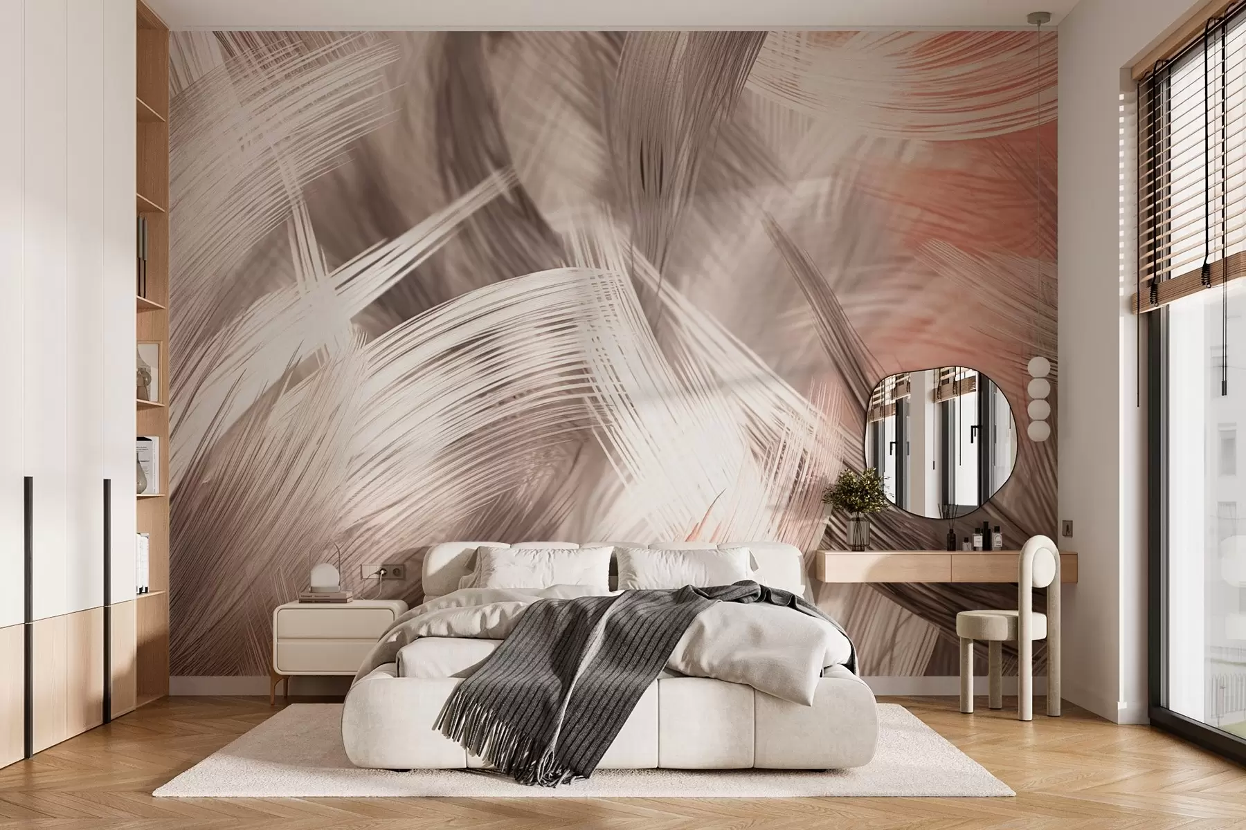 murais de parede Grama seca abstrata w03737