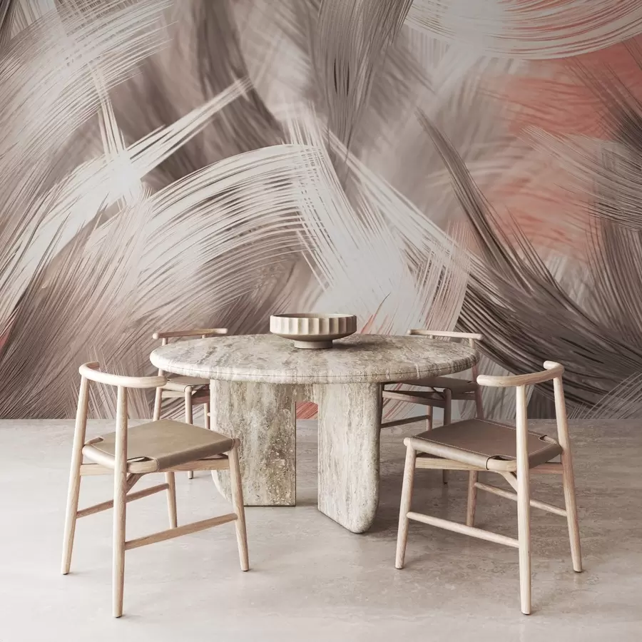 murais de parede Grama seca abstrata w03737