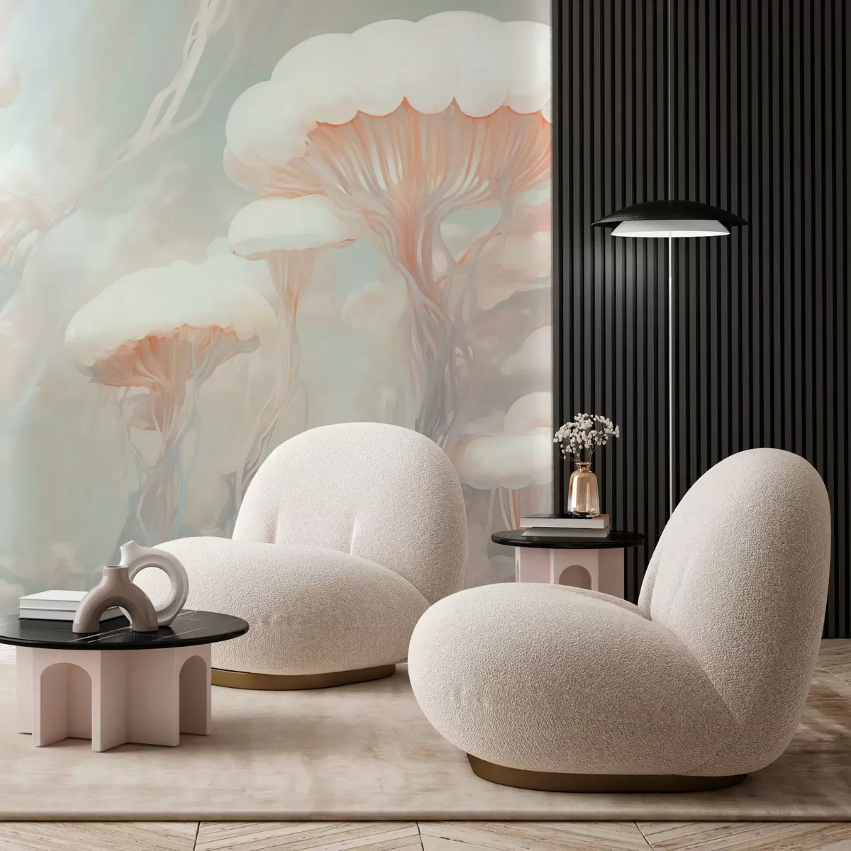 murais de parede Água-viva abstrata w03773