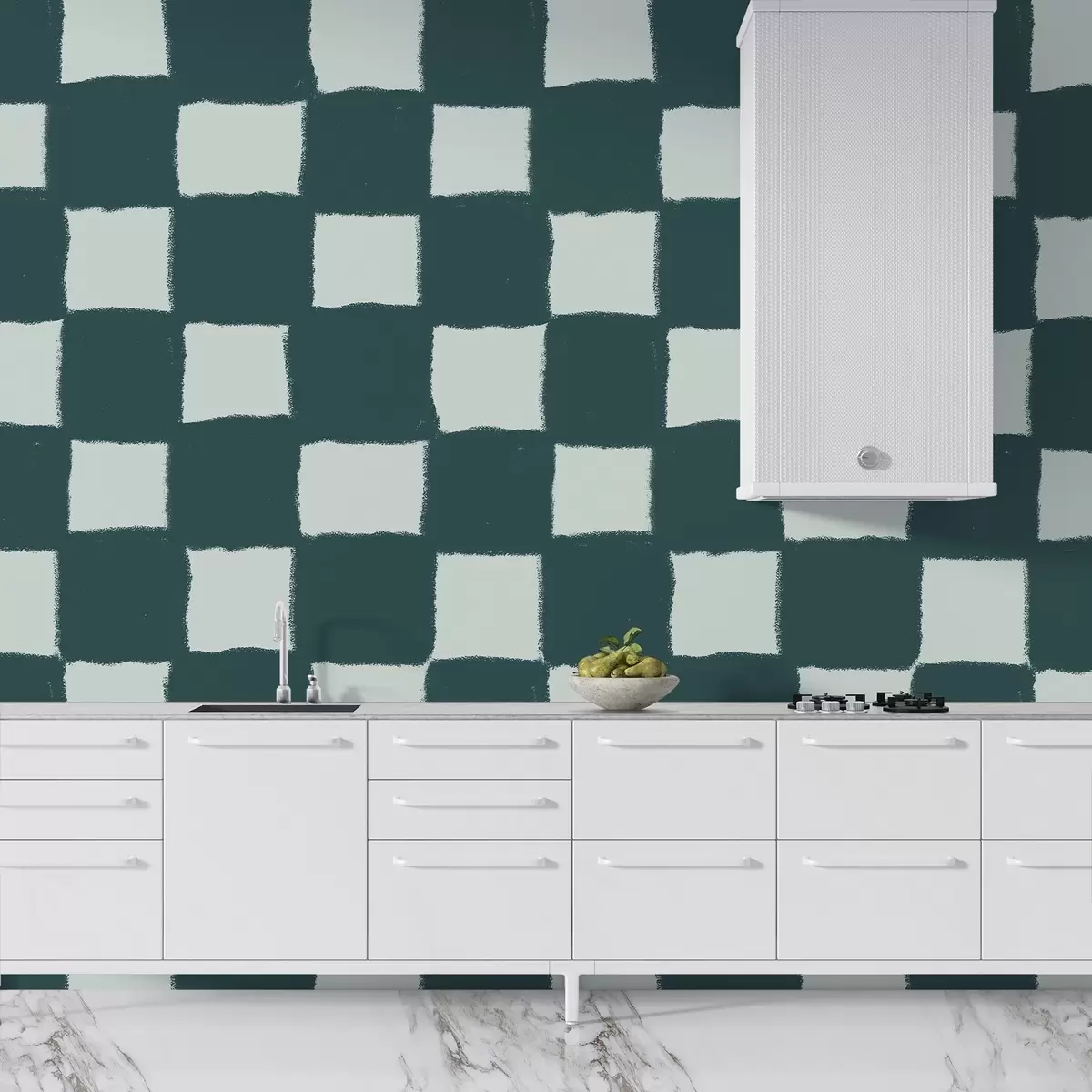 murais de parede Quadrados, grade, padrão geométrico w03789v2