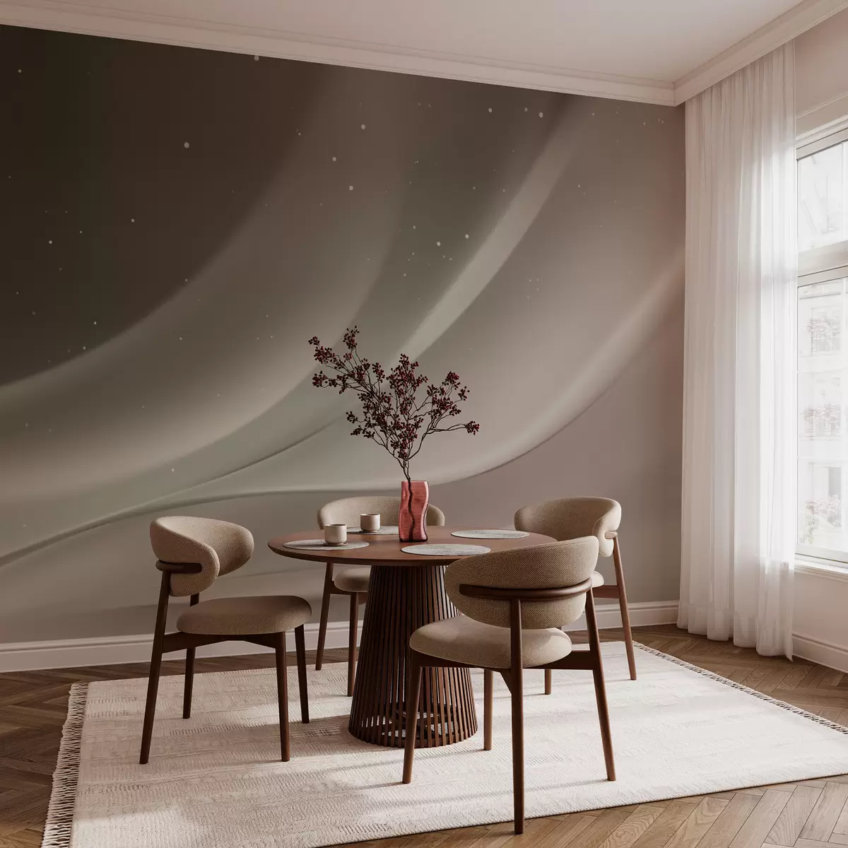 murais de parede Ondas abstratas Aurora w03751v1