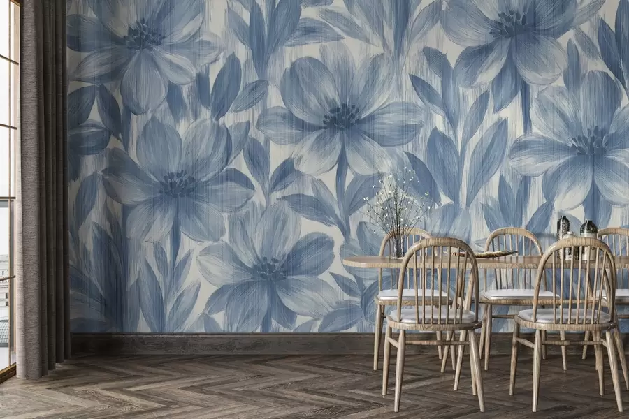 murais de parede Flores em aquarela com estilo w03821