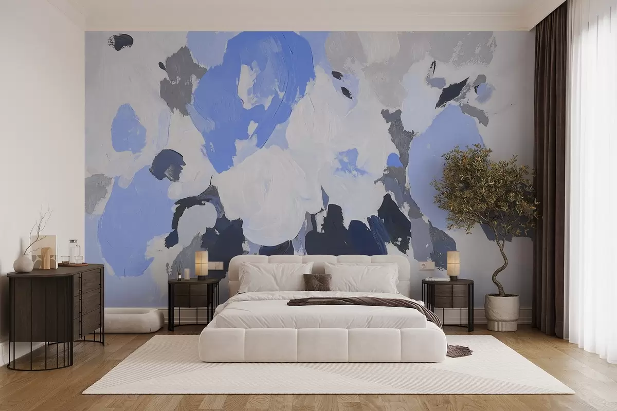 murais de parede Flores abstratas em acrílico w09070v2