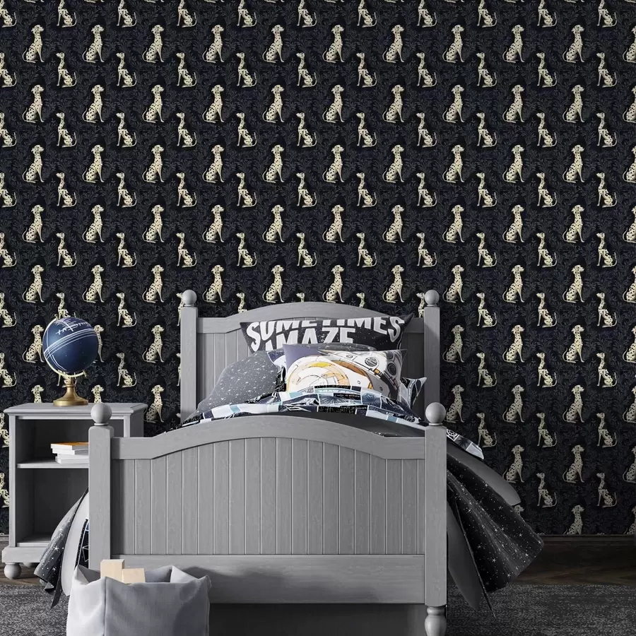 murais de parede Dálmatas em um fundo escuro a00121