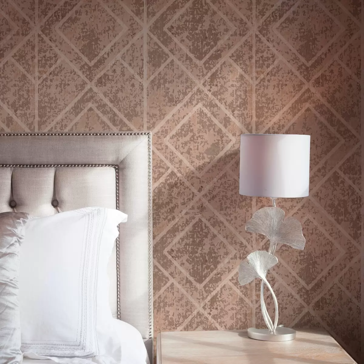 Papel de parede Losangos geométricos em um fundo texturizado a00141