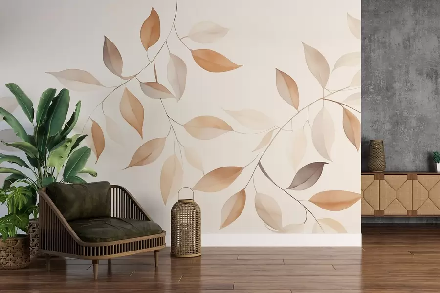 murais de parede Folhas w03892