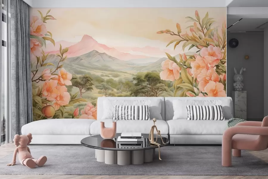 murais de parede Vista para a montanha w03967