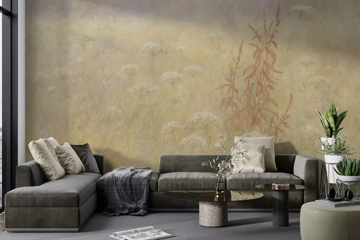 murais de parede Campo de aquarela w03972