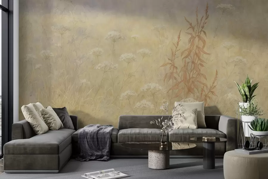 murais de parede Campo de aquarela w03972