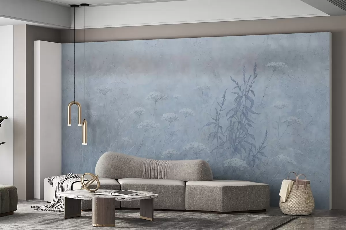 murais de parede Campo de aquarela w03972v1