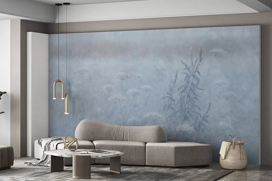 murais de parede Campo de aquarela w03972v1