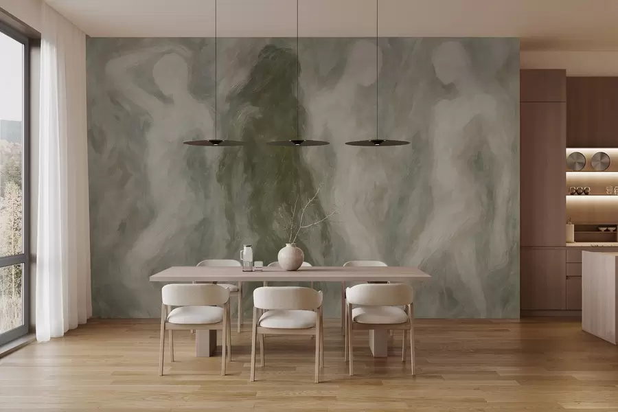 murais de parede Silhuetas abstratas w03982v2