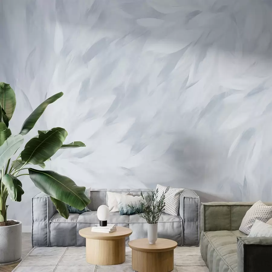 murais de parede Flores no estilo de pinceladas suaves w03986v3