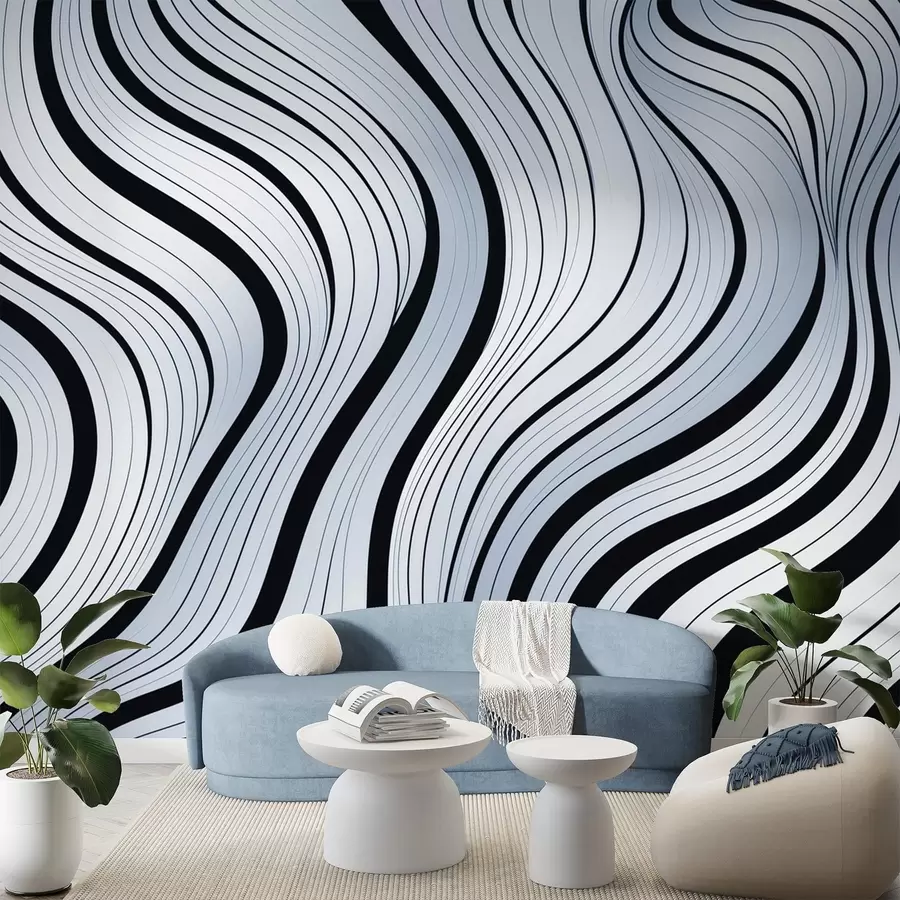 murais de parede Ondas abstratas w04022v1