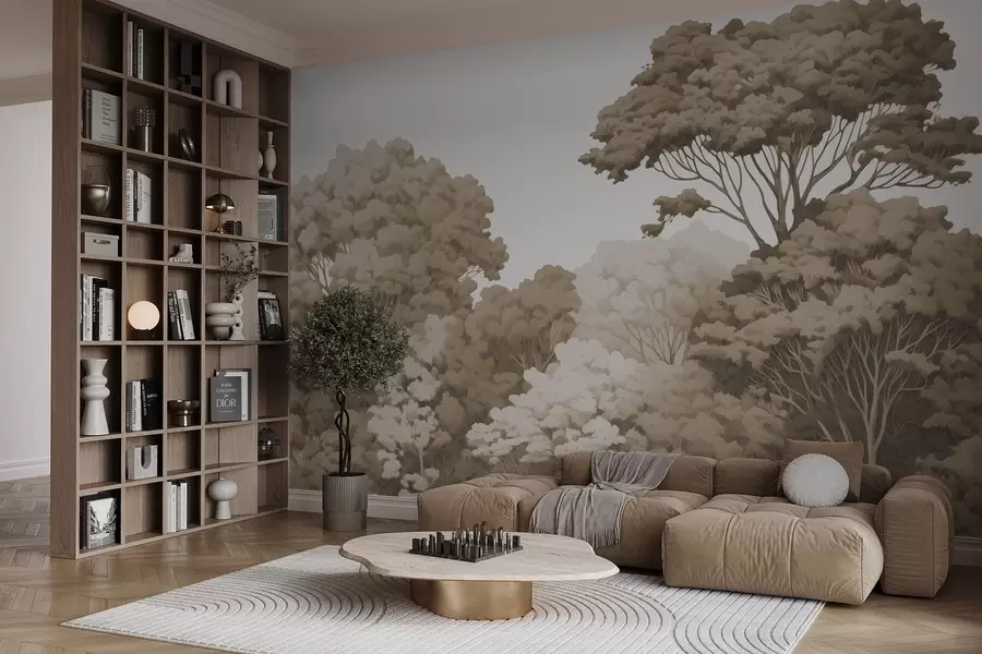 murais de parede Coroas florestais w04044v1