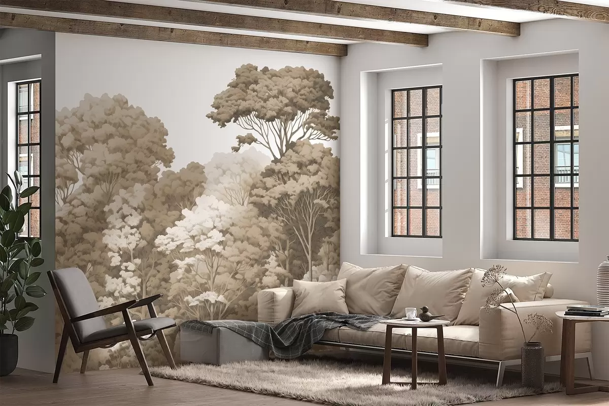 murais de parede Coroas florestais w04044v1