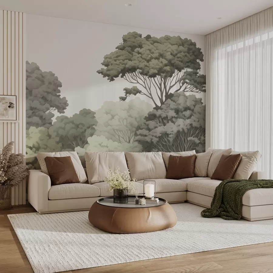 murais de parede Coroas florestais w04044v2