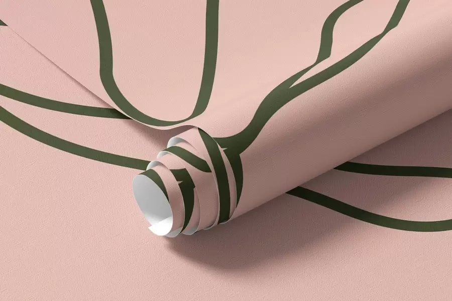 murais de parede Linhas de flores delicadas w09167v1