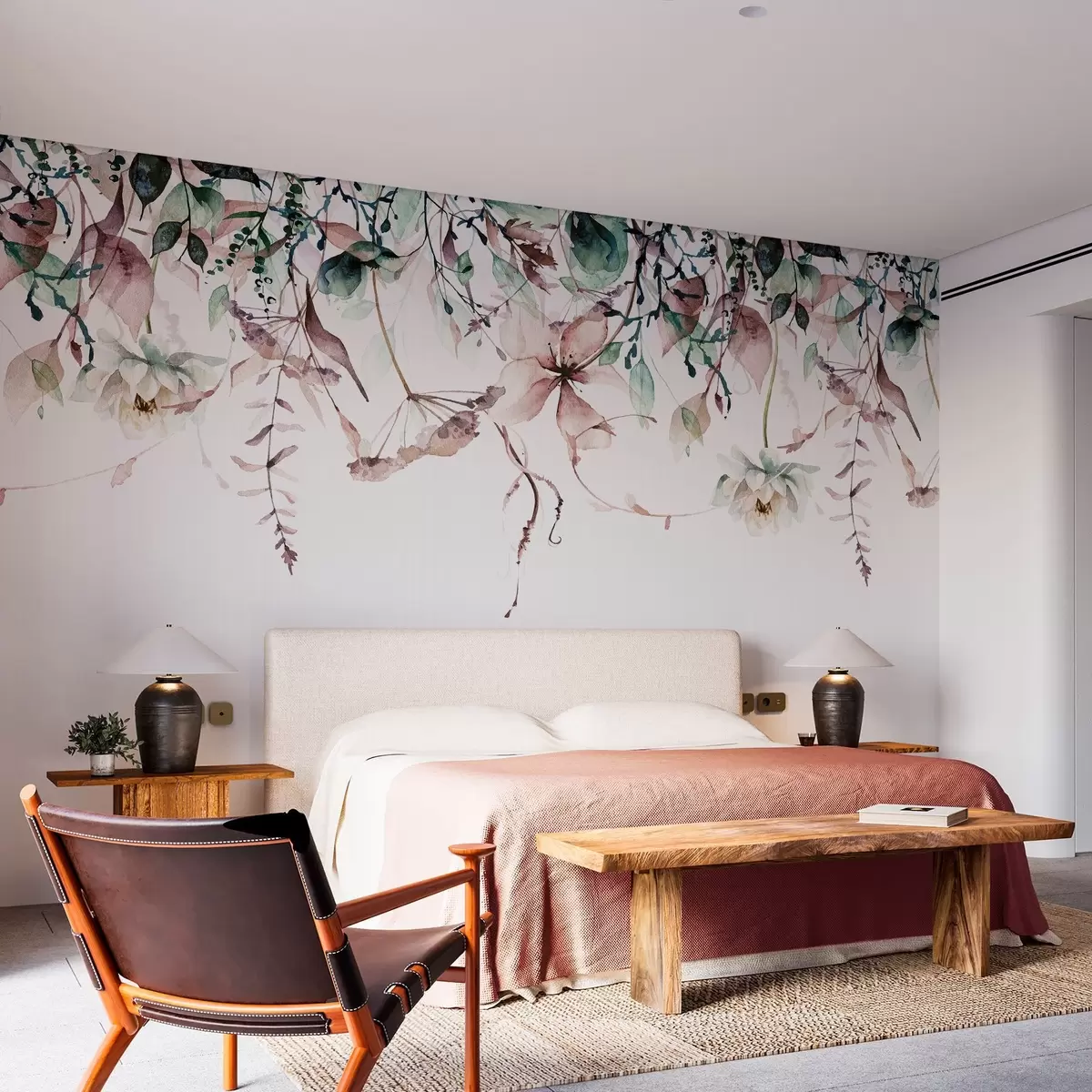 murais de parede Flores espalhadas w09170