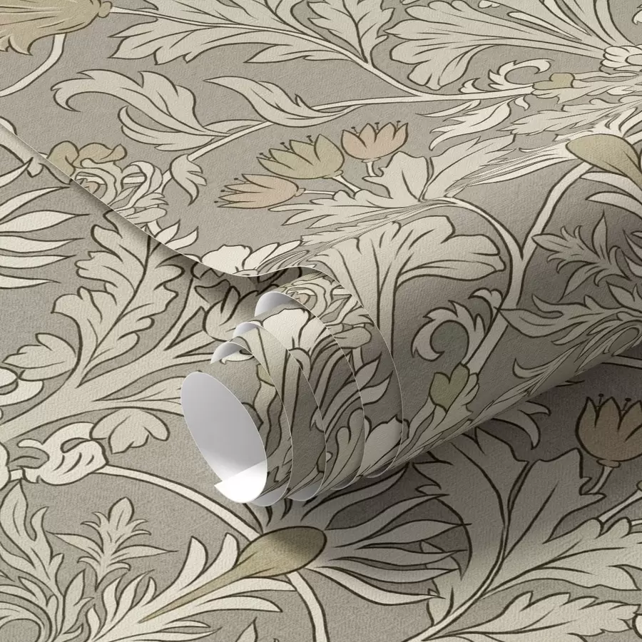 murais de parede Ornamento floral clássico no estilo de William Morris a00171