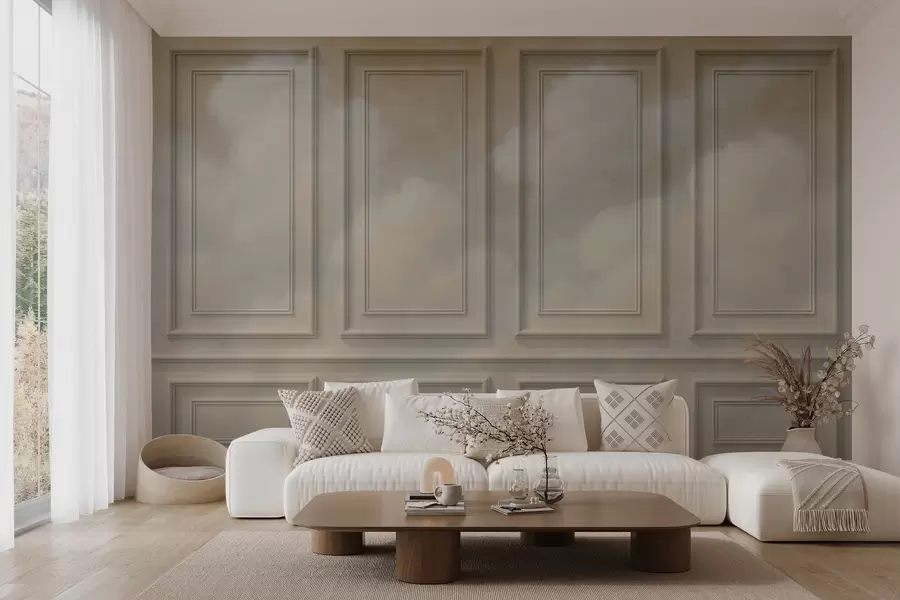 murais de parede Imitação de moldagem com nuvens arejadas w04110v1