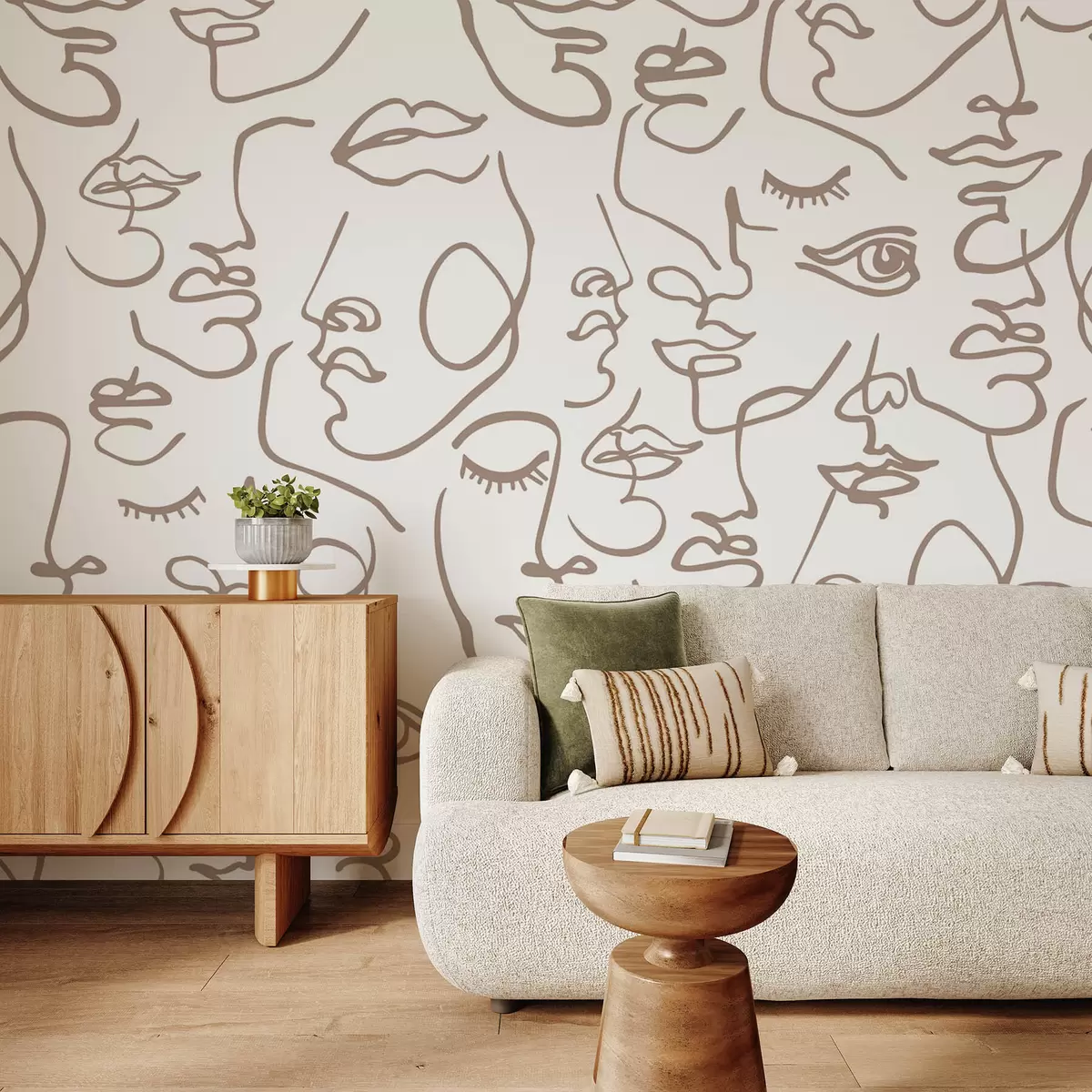 murais de parede Faces abstratas w04121v1