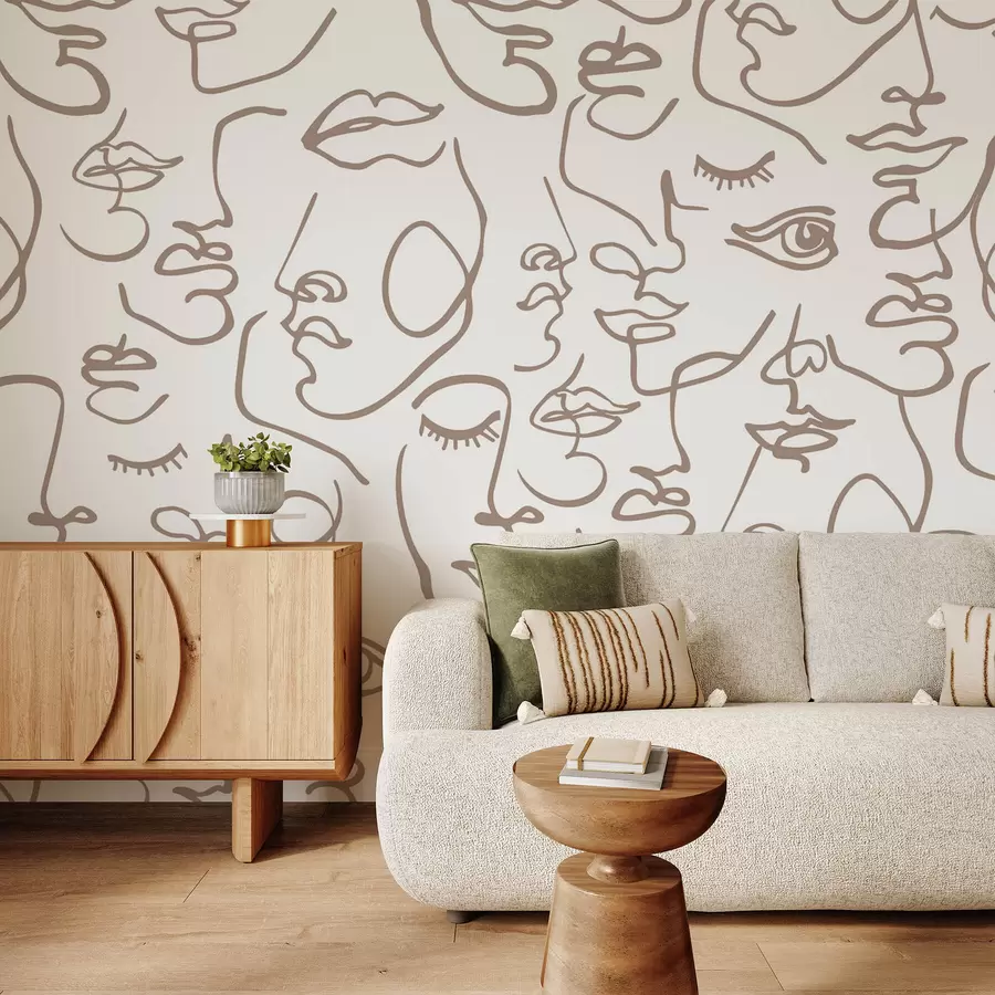 murais de parede Faces abstratas w04121v1