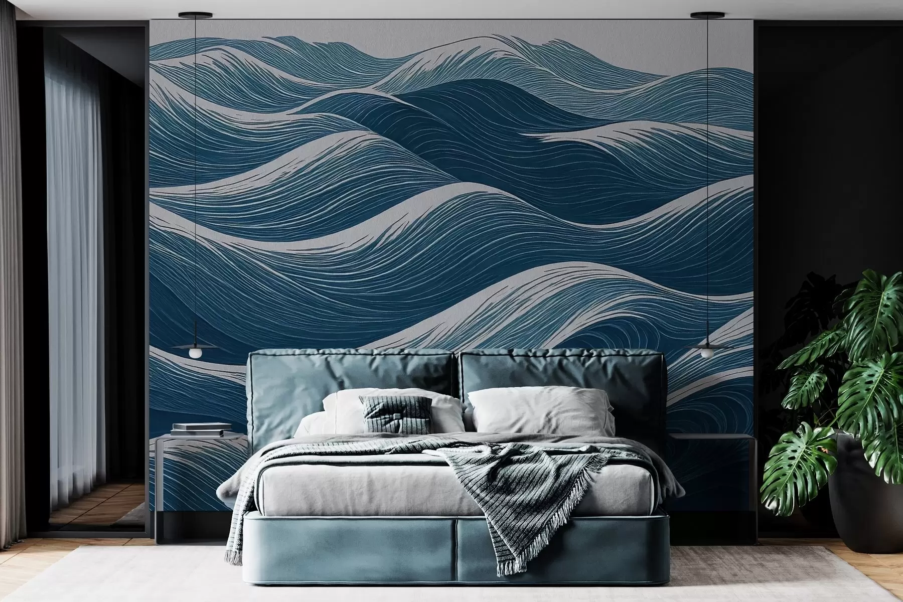 murais de parede Ondas com uma torção w04184