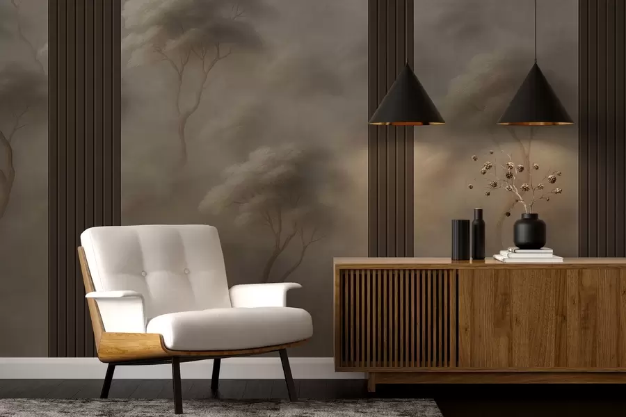 murais de parede A floresta encontra o painel de arte w04187