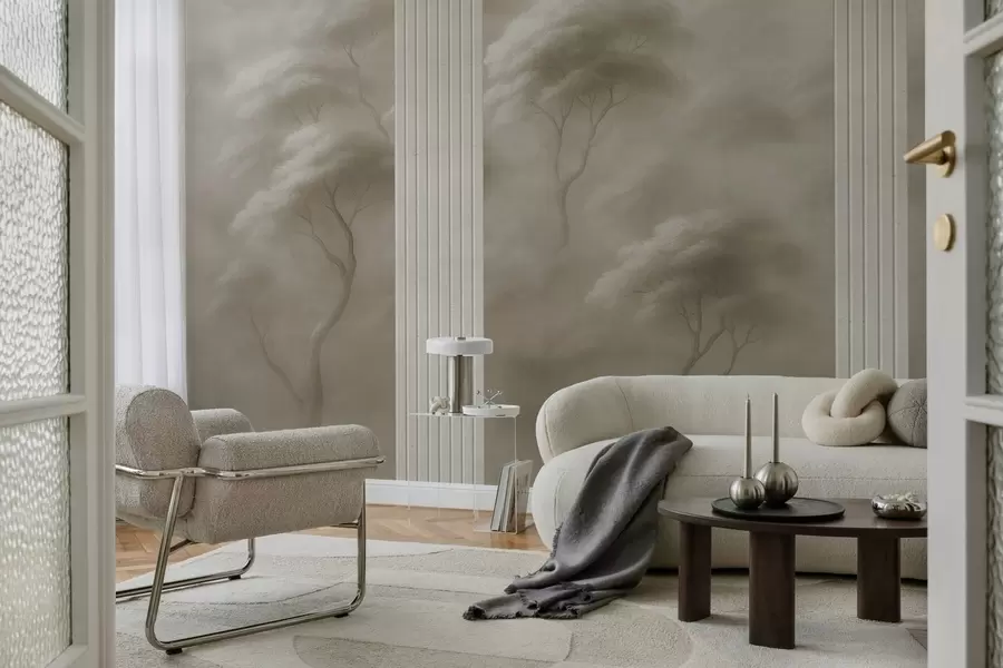 murais de parede A floresta encontra o painel de arte w04187v1