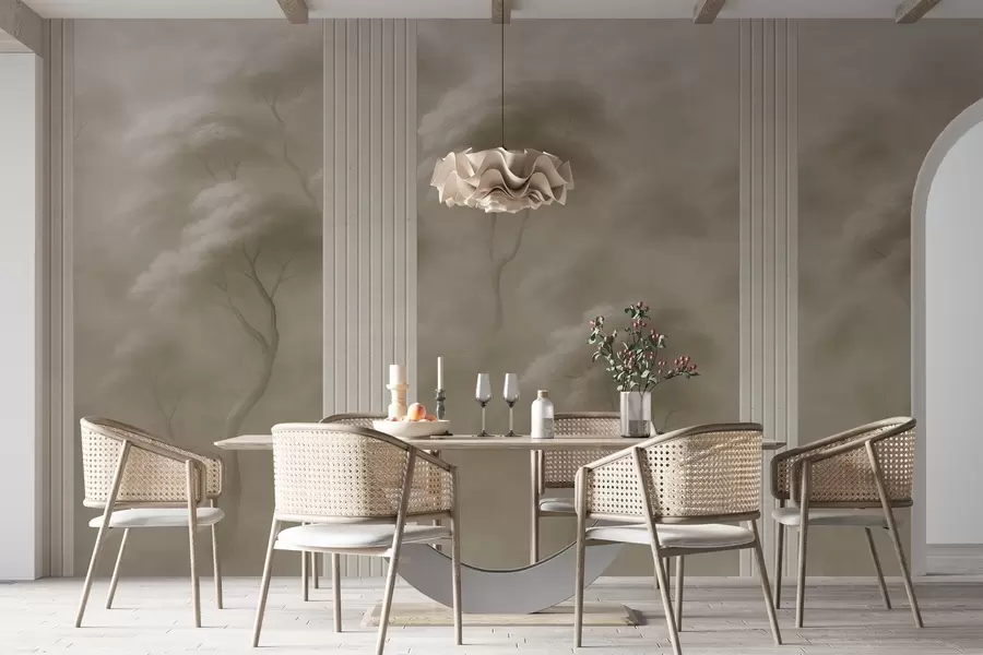 murais de parede A floresta encontra o painel de arte w04187v1