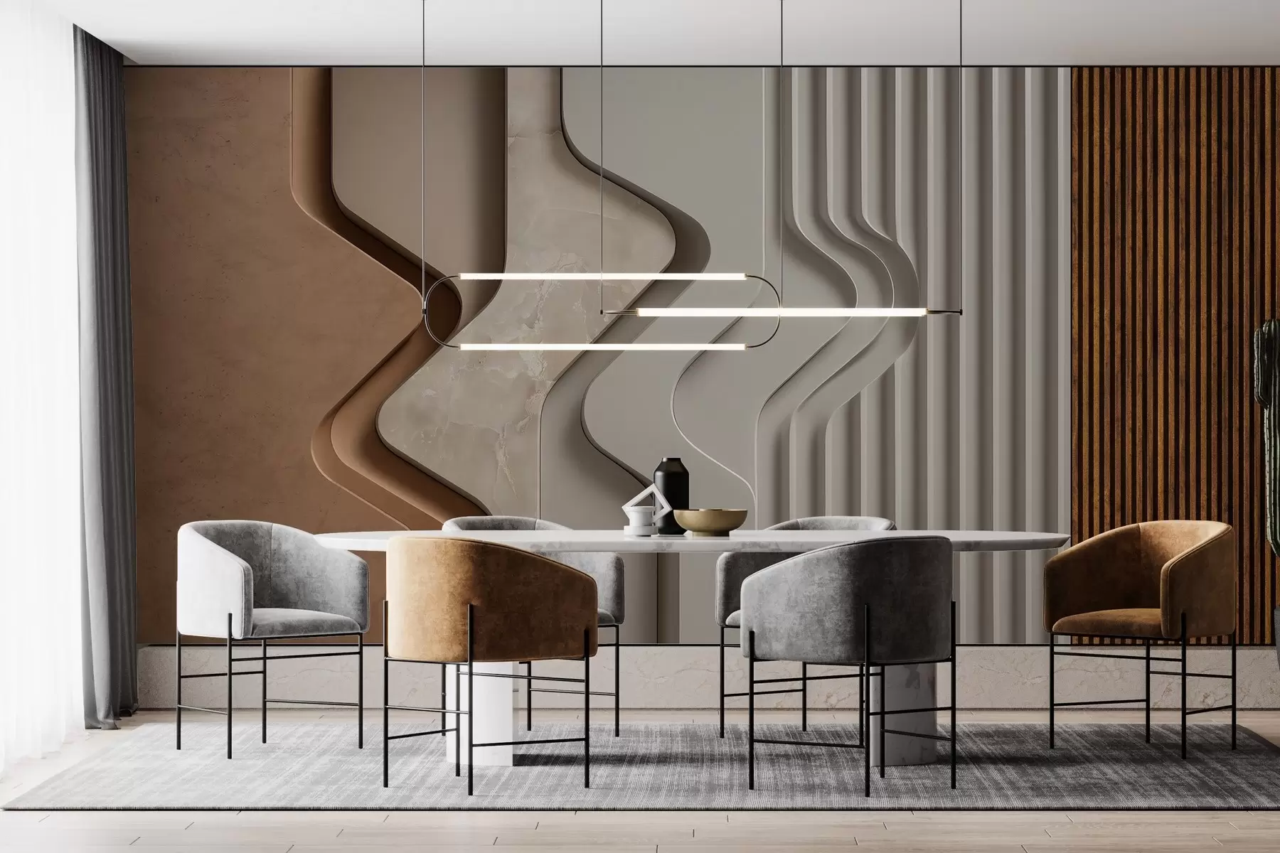 murais de parede Ilusões de textura w04188