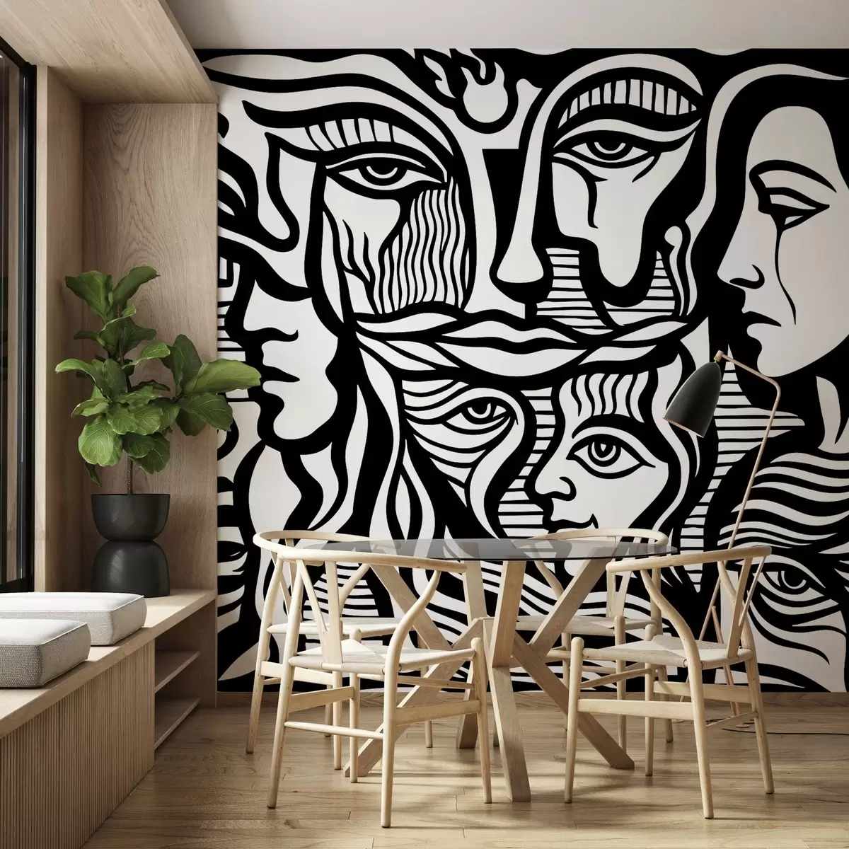 murais de parede Anatomia abstrata w04191